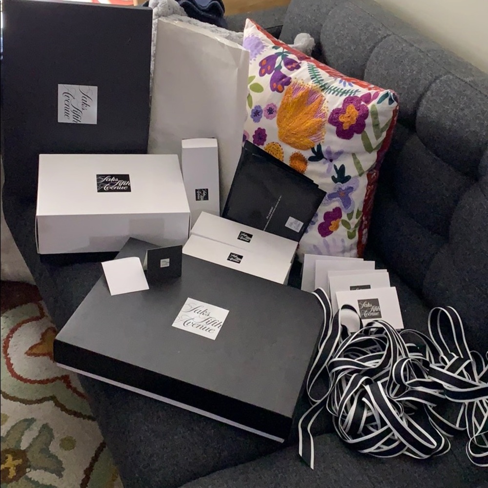 Saks Fifth Avenue Gift Boxes, etc!!!